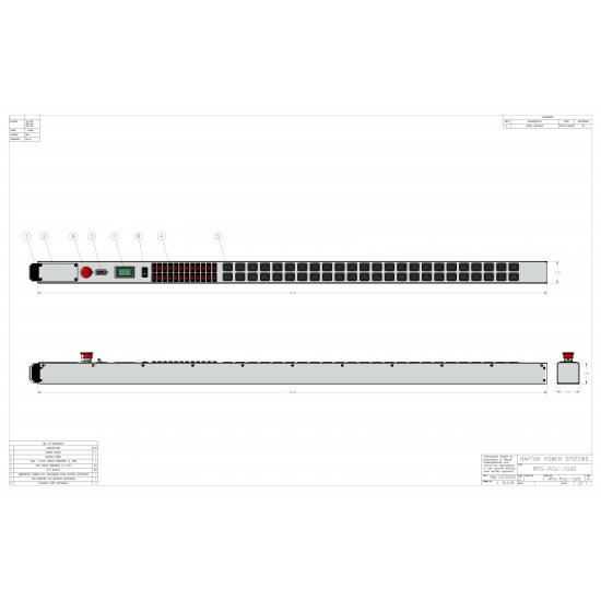 60A 0U Single Phase PDU w/ C-13